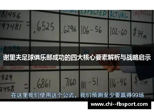 谢里夫足球俱乐部成功的四大核心要素解析与战略启示 谢里夫足球俱乐部成功的四大核心要素解析与战略启示